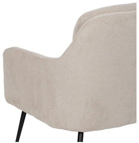 Béžové ženilkové kreslo Classic – Ixia