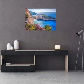 Obraz - Pláž Navagio, Grécko (70x50 cm)