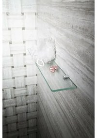 SAPHO XJ018 Asoffi držiaky sklenenej poličky  8 mm, strieborná