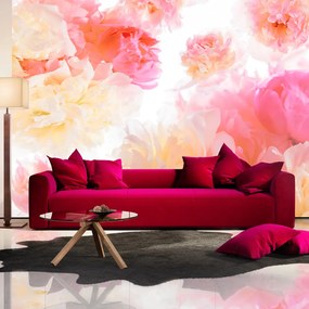 Artgeist Fototapeta - Pastel peonies Veľkosť: 400x280, Verzia: Premium