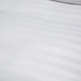 Hotelové obliečky z mikrovlákna JASMINE biele - prúžok 2 cm, hotelové vrecko Rozmer obliečky: 70 x 90 cm | 140 x 200 cm