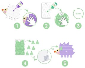 Výtvarná hra – prstové farby a samolepky so zvieratkami