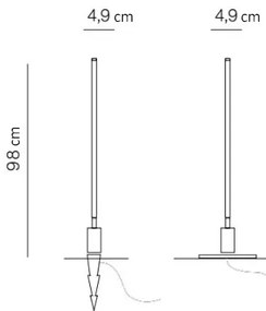 Azzardo AZ5338 - LED Vonkajšia lampa FREDO LED/12W/230V IP54 98 cm