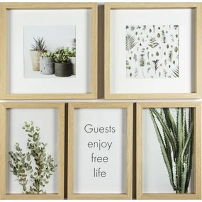 Set 5 rámov vo formáte 3x15x24, 2x14x14cm