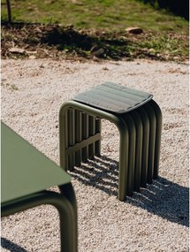 Zelená kovová záhradná stolička Nokk – noo.ma