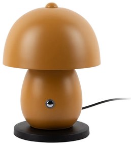 Okrovožltá LED stolová lampa s kovovým tienidlom (výška 18 cm) Mono LED – Leitmotiv