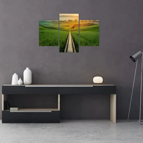 Obraz - Východ slnka nad údolím (90x60 cm)