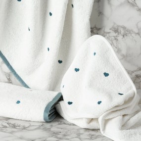 DETSKÝ BAVLNENÝ UTERÁK BABY58 SADA 3KS 70X140 CM BIELA