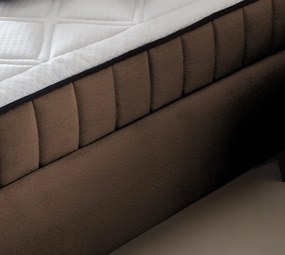 Posteľ Joy 180x200 cm, whisky hnedá látka