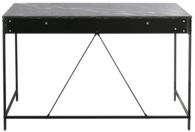 Psací stůl CARINI 120 cm černý mramor