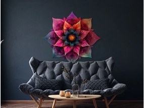 drevko |  Kvetinová mandala Dúhová jednota  45 x 475 cm