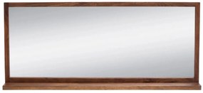 furniture-nabytek.cz - Masívne kúpeľňové zrkadlo Sydney dark II z akáciového dreva, lakované, hnedé – 138×60 cm