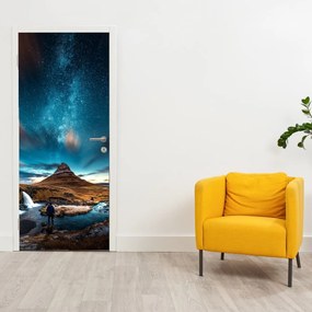 Fototapeta na dvere - Modrá mliečna dráha (95x205cm)