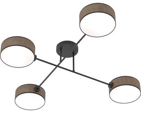 Prisadený luster MAGA 4xE14/10W/230V hnedý