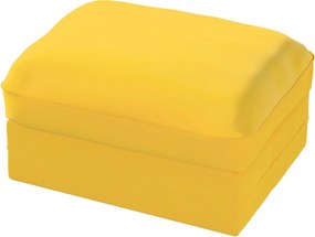 Poťah opierky nôh Grönlid farba produktu žltá látka zamatová