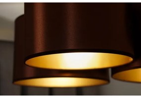 Duolla - Prisadený luster ROLLER TRIO SHINY 3xE27/15W/230V medená/zlatá