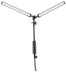 Stolná lampa Platinet Flexy 20 W, 2 ramená + klip, čierna