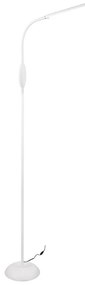 Biela LED stojacia lampa (výška 145 cm) Toro – Trio