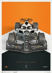 Umelecká tlač McLaren Formula 1 Team - Oscar Piastri - The Triple Crown Livery - 60th Anniversary - 2023, Automobilist