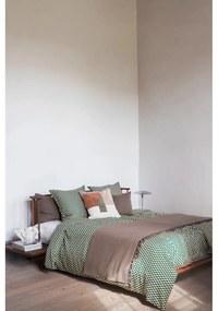Zelené/béžové obliečky na jednolôžko z bavlneného saténu 140x200 cm Mini – Mette Ditmer Denmark