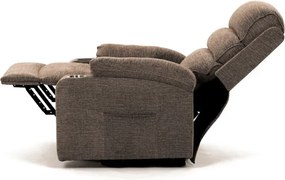 Polohovacie kreslo béžové, elektrické TV-S8348 CRM2