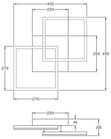Fabas Luce 3394-22-282 - LED Stmievateľné svietidlo BARD 39W/230V 3000K antracit