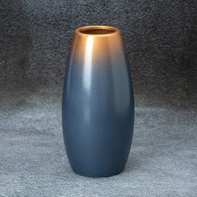 NESSA Dekoratívna váza 11x22 cm modrá