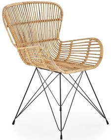 Stolička K335 Rattan/Kov Natural