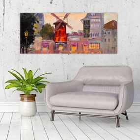 Obraz - Moulin rouge, Paríž, Francúzsko (120x50 cm)