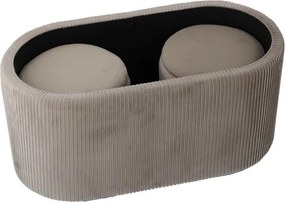 Set troch taburetiek ARVION béžové PHO5963 (3 ks)