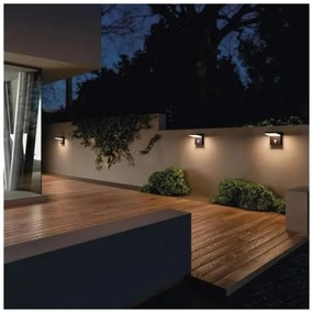 LED solárne nástenné svietidlo so senzorom LED/4,4W/3,7V 2200 mAh IP44