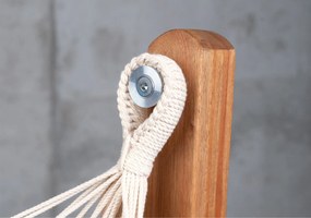 Marimex | Hojdacia sedačka so stojanom La Siesta Udine Organic, latte | 11640604