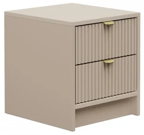 Nočný stolík Razimo 2SZ, Farby: Biely velvet