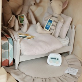 Mini podložka s volánom cappuccino