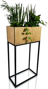 Dekorstudio Moderný kvetináč LOFT FIORINO dub 42x22x80cm