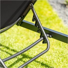 MI Záhradné ležadlo LORD 60 čierne