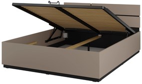 Manželská posteľ 160 cm Crossroad S51 (congo + čierna) (s plynovým zdvihákom). Akcia -20%. Vlastná spoľahlivá doprava až k Vám domov. 1118249