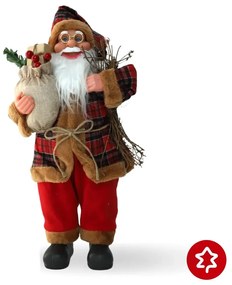 Santa Claus Rustical Red 45 cm