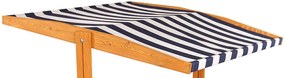 Strieška pre detské drevené pieskovisko Baby Mix 120x120 cm modré-biela