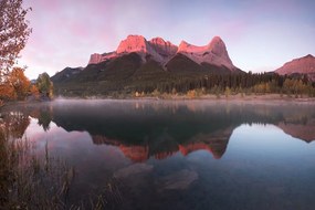 Samolepiaca fototapeta západ slnka nad Dolomitmi