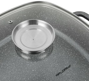 Florina Hliníkový pekáč s aróma pokrievkou Lava 3,5 l, 28 × 28 × 7,5 cm