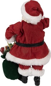 Vianočné dekorácie Santa Claus s vrecom darčekov - 16 * 8 * 28 cm