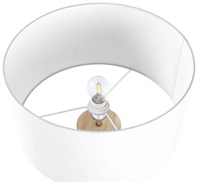 Stojaca lampa biela NITRA Beliani