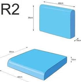 Vankúš na ratanovú stoličku NEL R2 popol