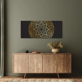 Obraz zlaté abstrakcie (120x50 cm)