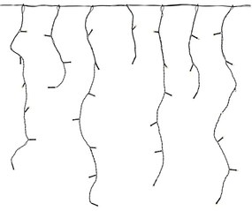 Nedis CLLC360 - LED Vonkajší vianočný záves 360xLED/7 funkcií 14m IP44 teplá biela