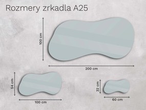 Organické LED zrkadlo s osvetlením A25