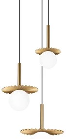 Luster na lanku CHITA 3xG9/5W/230V zlatý