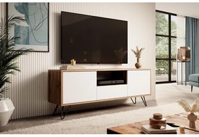 TV skrinka/stolík Polynesia  (dub wotan + biela). Vlastná spoľahlivá doprava až k Vám domov. 1098737