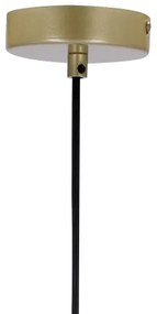 Luster na lanku DUO 2xE14/40W/230V zlatá/čierna